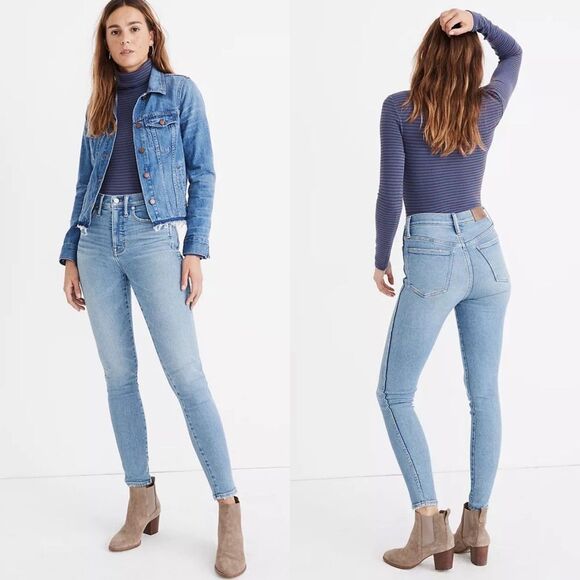 Madewell‎ 10" High-Rise Skinny Jeans in Hamden Wash - Picture 1 of 8